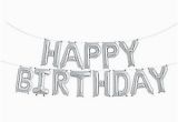 Happy Birthday Balloon Banner Silver asda Happy Birthday Balloon Self Inflating Bunting 10 Quot Foil