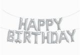 Happy Birthday Balloon Banner Silver asda Happy Birthday Balloon Self Inflating Bunting 10 Quot Foil