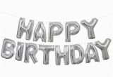 Happy Birthday Balloon Banner Target Foil Quot Happy Birthday Quot Letter Balloon Banner 14 Ft Silver