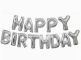 Happy Birthday Balloon Banner Target Foil Quot Happy Birthday Quot Letter Balloon Banner 14 Ft Silver