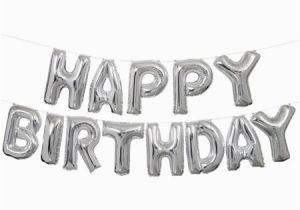 Happy Birthday Balloon Banner Target Foil Quot Happy Birthday Quot Letter Balloon Banner 14 Ft Silver