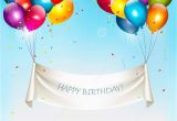 Happy Birthday Balloon Banner Tesco Holiday Birthday Banner with Colorful Balloons Stock