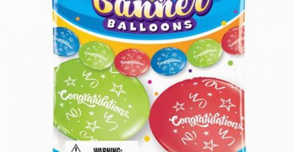 Happy Birthday Balloon Banner Walmart Pioneer Balloon Pbn11191bn Congrats Party Banner Balloons