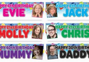 Happy Birthday Banner 18th Large Personalised Gloss Photo Birthday Party Banner 16th