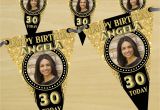 Happy Birthday Banner 18th Personalised Black Gold Happy 18th 21st 30th 40th