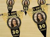 Happy Birthday Banner 18th Personalised Black Gold Happy 18th 21st 30th 40th