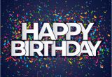 Happy Birthday Banner 4k Happy Birthday Banner with Confetti Vector Free Download