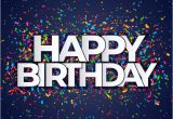 Happy Birthday Banner 4k Happy Birthday Banner with Confetti Vector Free Download