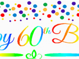 Happy Birthday Banner 50s Cakesupplyshop Item 060rpb Happy 60th Birthdayrainbow Wall