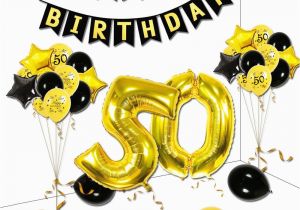 Happy Birthday Banner 50s Zljq 48pcs 50 Years Old Birthday Party Decoration Balloon