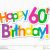 Happy Birthday Banner 60s Happy 60th Birthday Colorful Stickers Stock Illustration