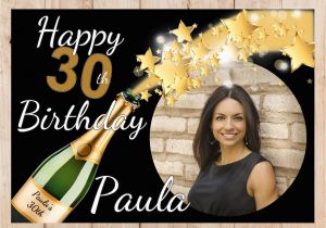 Happy Birthday Banner 60s Personalised Champagne Starburst Happy Birthday Photo Happy Birthday Banner 60s Personalised Champagne Starburst Happy Birthday Photo
