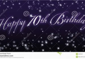 Happy Birthday Banner 70th Happy 70th Birthday Banner Stock Illustration