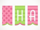 Happy Birthday Banner 99 Cent Store Printable Banner Happy Birthday In Green and Pink