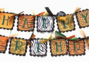 Happy Birthday Banner Animal theme Cute Jungle Animal theme Print Happy Birthday by