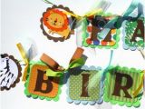 Happy Birthday Banner Animal theme Tigger themed Happy Birthday Party Banner Winnie the Pooh