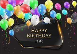 Happy Birthday Banner App Download Happy Birthday Background with Glass Banner Vectors 04