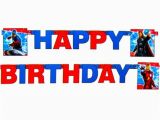 Happy Birthday Banner Avengers Avengers Happy Birthday Banner 6ft Walmart Com