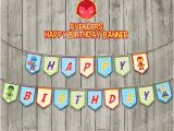 Happy Birthday Banner Avengers Avengers Superhero Inspired Happy Birthday Party Banner