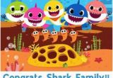 Happy Birthday Banner Baby Shark Baby Shark Milestone Chalkboard Pink Fong Baby Shark
