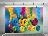 Happy Birthday Banner Background English Happy Birthday Banner 7x5ft Photography Backgrounds