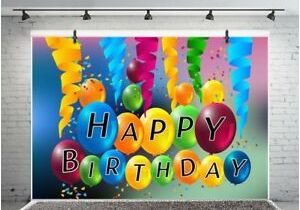 Happy Birthday Banner Background English Happy Birthday Banner 7x5ft Photography Backgrounds