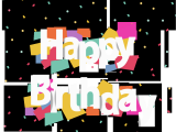 Happy Birthday Banner Background English Happy Birthday Party Gift Box Png and Vector with