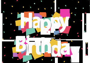 Happy Birthday Banner Background English Happy Birthday Party Gift Box Png and Vector with