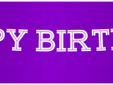 Happy Birthday Banner Background Hindi Png Happy Birthday Banner Purple Png Clip Art Image Gallery