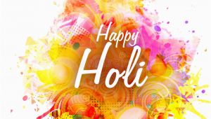 Happy Birthday Banner Background Hindi Poster Banner or Flyer for Holi Festival Celebration