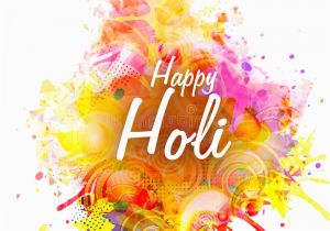 Happy Birthday Banner Background Hindi Poster Banner or Flyer for Holi Festival Celebration