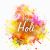 Happy Birthday Banner Background Hindi Poster Banner or Flyer for Holi Festival Celebration
