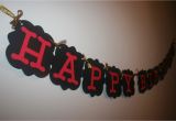 Happy Birthday Banner Black and Red Happy Birthday Banner Black and Red Birthday Banner Adult