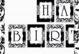 Happy Birthday Banner Black and White Printable Free Printable Happy Birthday Banner Black and White