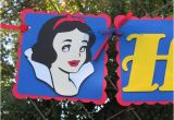 Happy Birthday Banner Blue and White Snow White Quot Happy Birthday Quot Banner Red Royal Blue