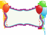 Happy Birthday Banner Blue Background Birthday Holiday Banner with Balloons Png Clipart
