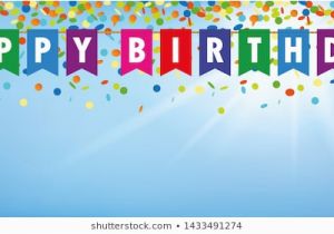 Happy Birthday Banner Blue Background Happy Birthday Images Stock Photos Vectors Shutterstock