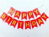 Happy Birthday Banner Blue Gold Gold Glitter Red Happy Birthday Banner Sparkly Birthday 1st