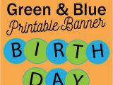 Happy Birthday Banner Blue Printable Blue and Green Circle Happy Birthday Banner Mandy 39 S