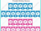 Happy Birthday Banner Blue Printable Free Printable Happy Birthday Banners Pink Blue Free