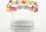Happy Birthday Banner Cake topper Cake topper Set Cake Decorations Printable Diy