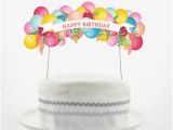Happy Birthday Banner Cake topper Cake topper Set Cake Decorations Printable Diy