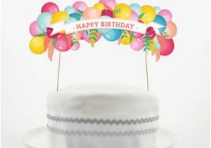 Happy Birthday Banner Cake topper Cake topper Set Cake Decorations Printable Diy