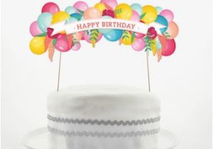 Happy Birthday Banner Cake topper Cake topper Set Cake Decorations Printable Diy