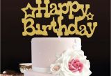 Happy Birthday Banner Cake topper Diy 2pc Set Glitter Happy Birthday Flag Cake topper Party
