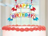 Happy Birthday Banner Cake topper Multicolor Happy Birthday Banner Cake topper