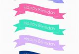 Happy Birthday Banner Cake topper Printable Free Printable Happy Birthday Cake Banners Free