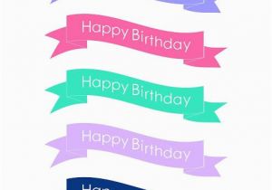 Happy Birthday Banner Cake topper Printable Free Printable Happy Birthday Cake Banners Free