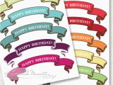 Happy Birthday Banner Cake topper Printable Freebie Friday 15 Free Birthday Party Printables