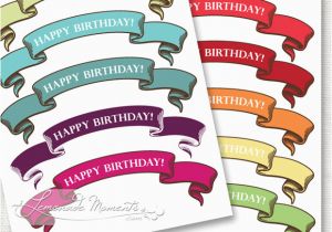 Happy Birthday Banner Cake topper Printable Freebie Friday 15 Free Birthday Party Printables